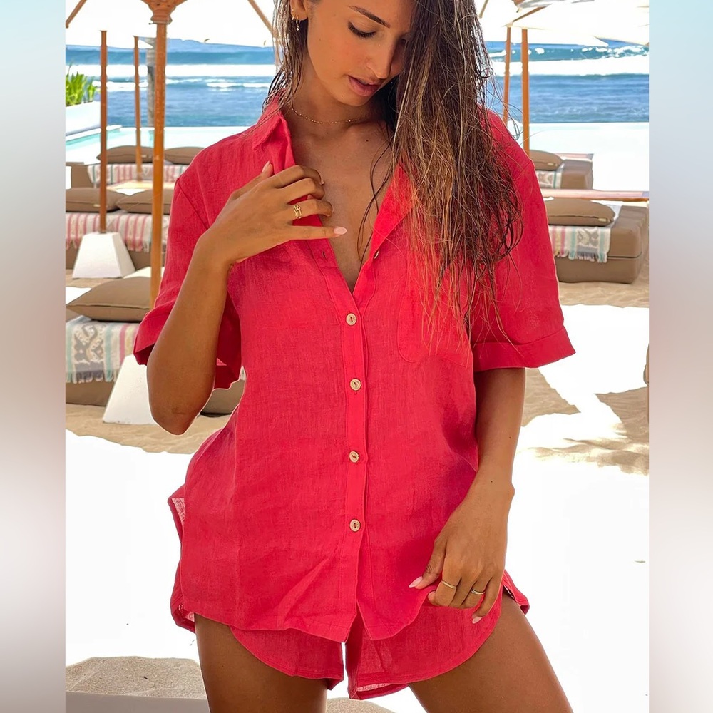 Vetchy - Red Linen Set - Picture 2 of 8